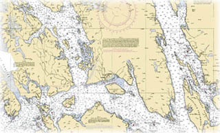 chart showing pt adolphus & se alaska