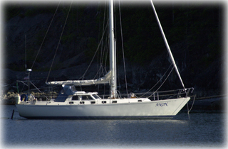 research vessel at anchor